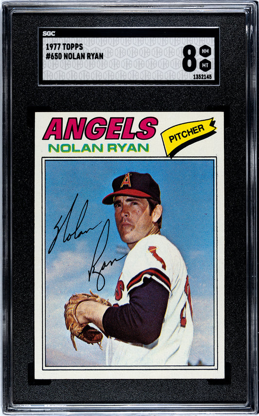 1977 Topps #650 Nolan Ryan - SGC 8