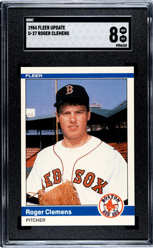 1984 Fleer Update #U27 Roger Clemens - SGC 8