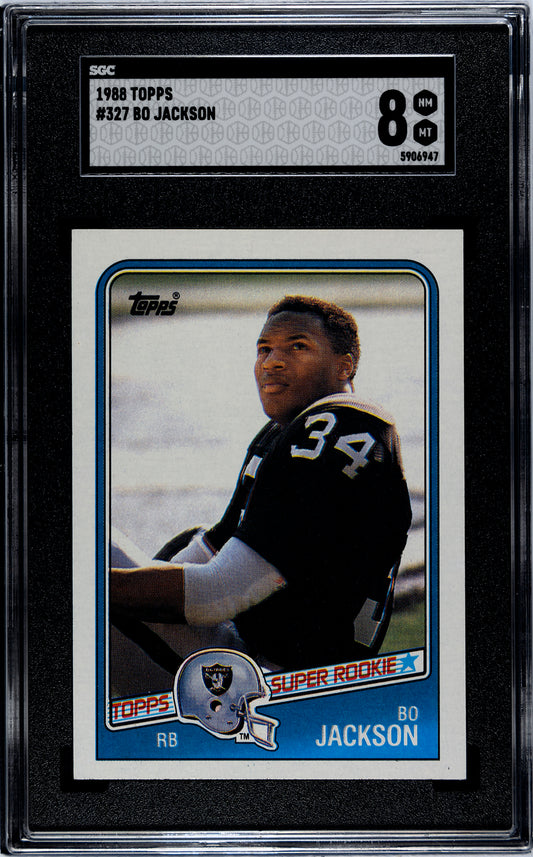 1988 Topps #327 Bo Jackson - SGC 8