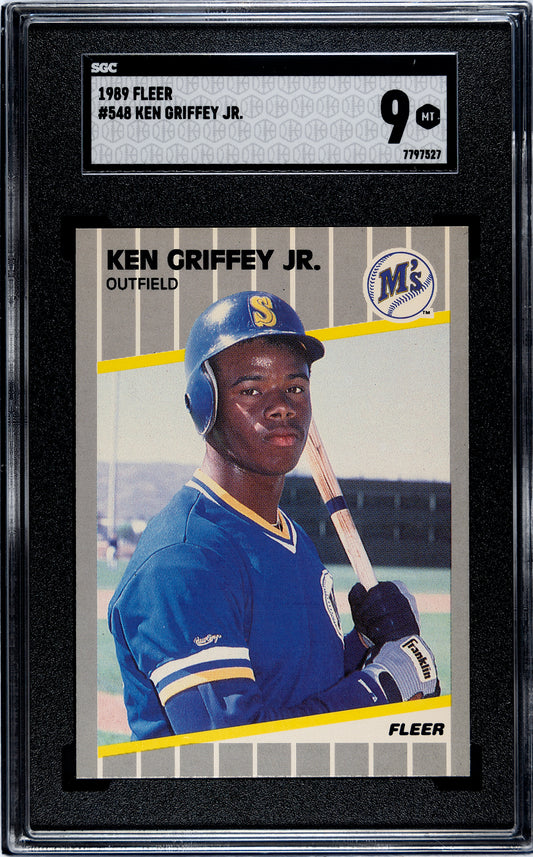 1989 Fleer #548 Ken Griffey Jr. - SGC 9