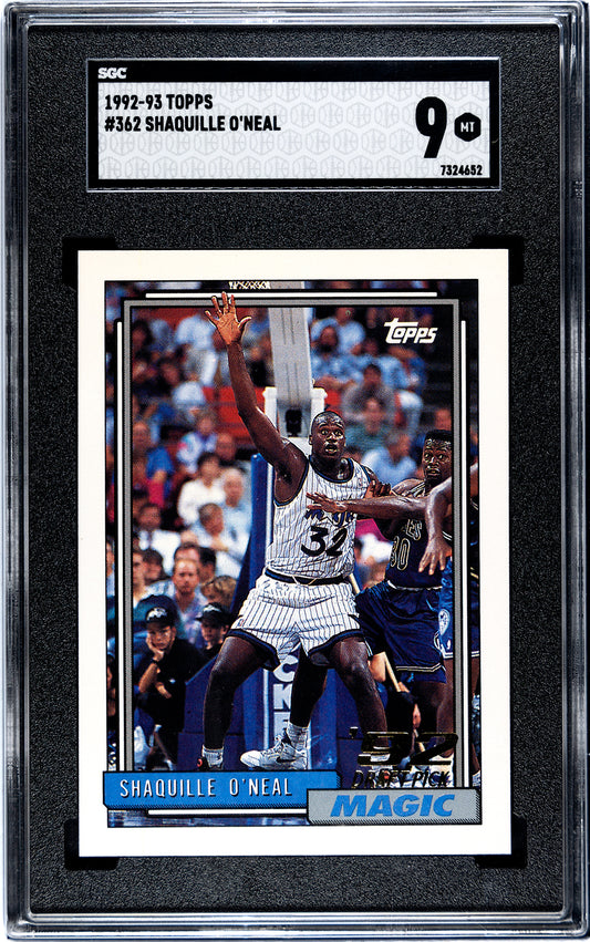 1992 Topps #362 Shaquille O'Neal - SGC 9