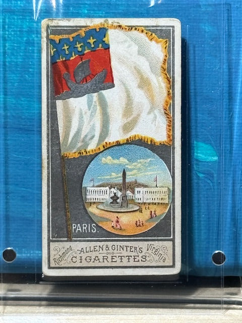 1888 Allen & Ginter N6 City Flags Paris