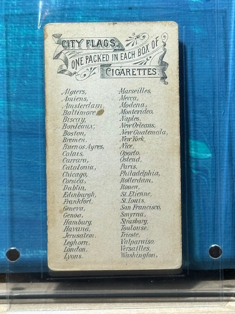 1888 Allen & Ginter N6 City Flags Paris