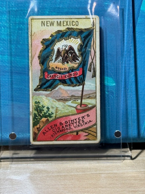 1888 Allen & Ginter N11 Flags of the States and Territories New Mexico