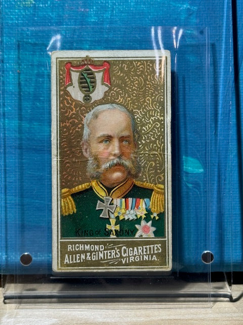 1889 Allen & Ginter N34 World Sovereigns King of Saxony