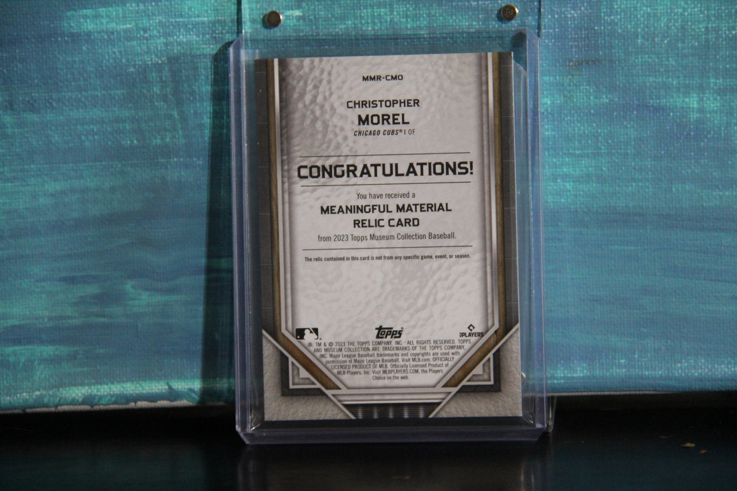 2023 Topps Museum Collection Christopher Morel Meaningful Materials Copper 32/35