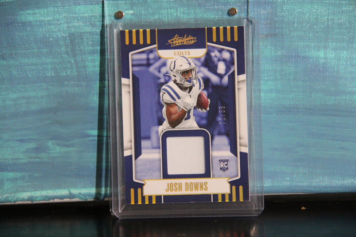 2023 Panini Absolute #ARM-25 Josh Downs Rookie Materials 73/99