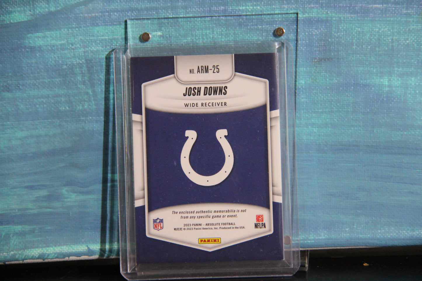 2023 Panini Absolute #ARM-25 Josh Downs Rookie Materials 73/99