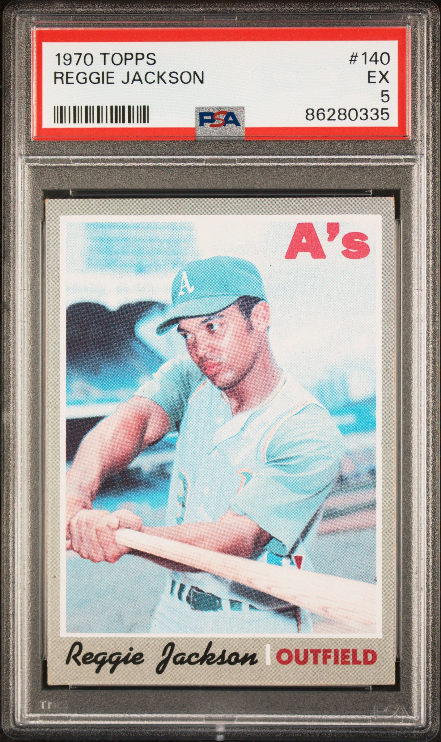 1970 Topps #140 Reggie Jackson - PSA 5